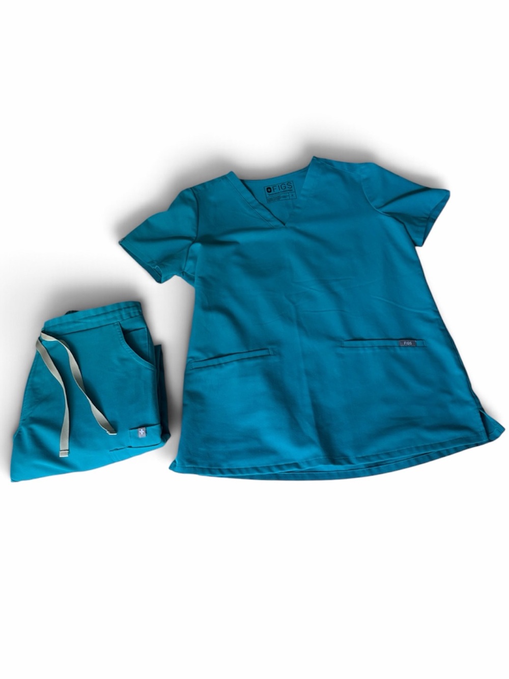 FIGS small scrub set in teal